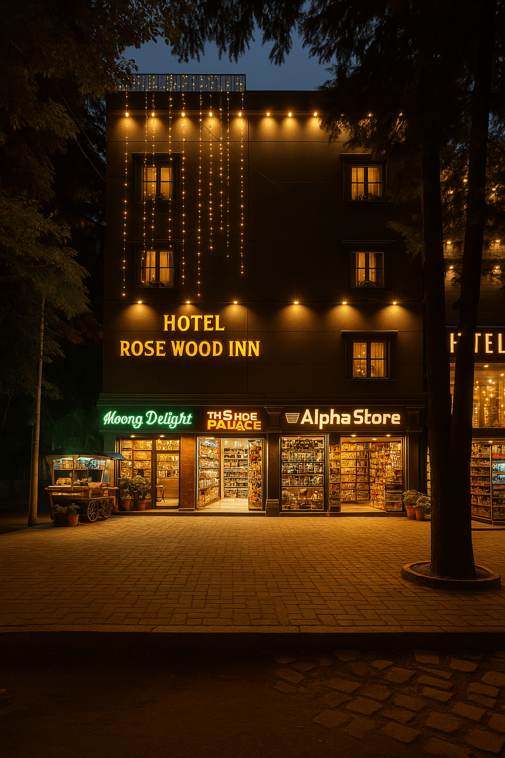 Rosewood hotel facade and architecture